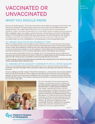 Picture of Vaccinated or Unvaccinated Q&A