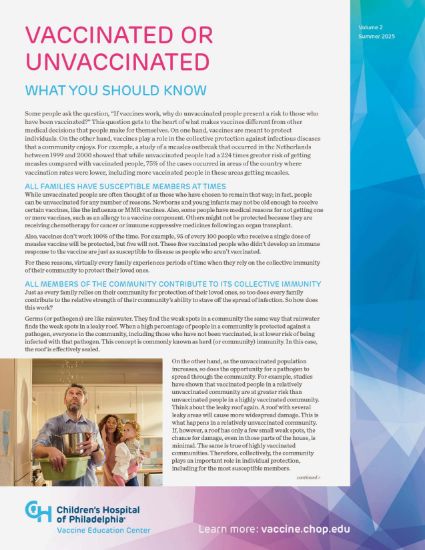 Picture of Vaccinated or Unvaccinated Q&A