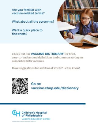 Picture of Vaccine Dictionary flyer