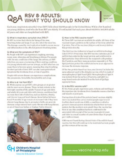 Picture of RSV and adults Q&A